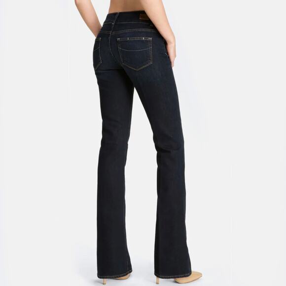 PAIGE Hidden Hills Dark Wash Flared Boot Cut Jeans Size 25 - Picture 2 of 9